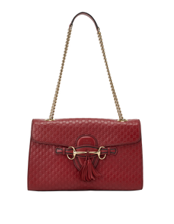 Medium Emily, Leather, Red, 493075, DB, 2*